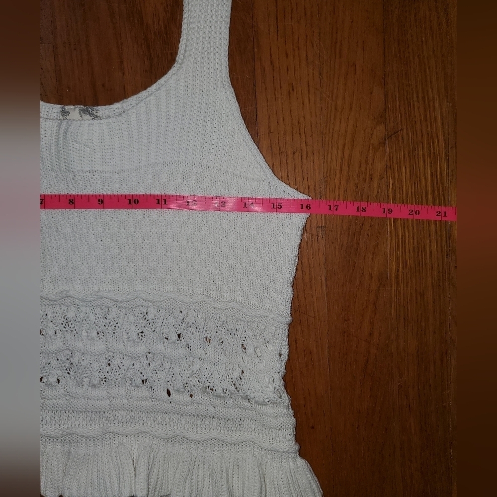 Blu Pepper Knit Tank Top With Ruffle - Picture 9 of 10
